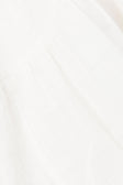 Novalie Flounce Button Top - White