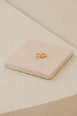 18K Gold Plated Gemstone Emeline Huggie Earrings
