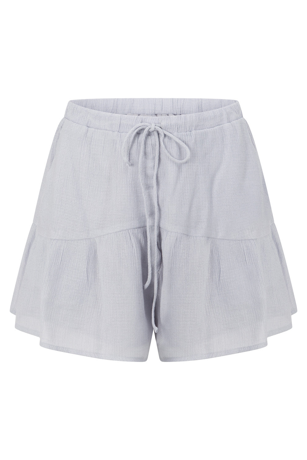 Baby Blue Elastic Drawstring Huxley Shorts