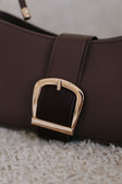 Karmella Baguette Bag - Brown
