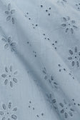 Blue Broderie Button Maxi Odessa Dress