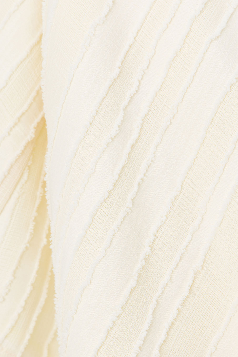 Cream Textured Wrap Mini Aurelie Skirt