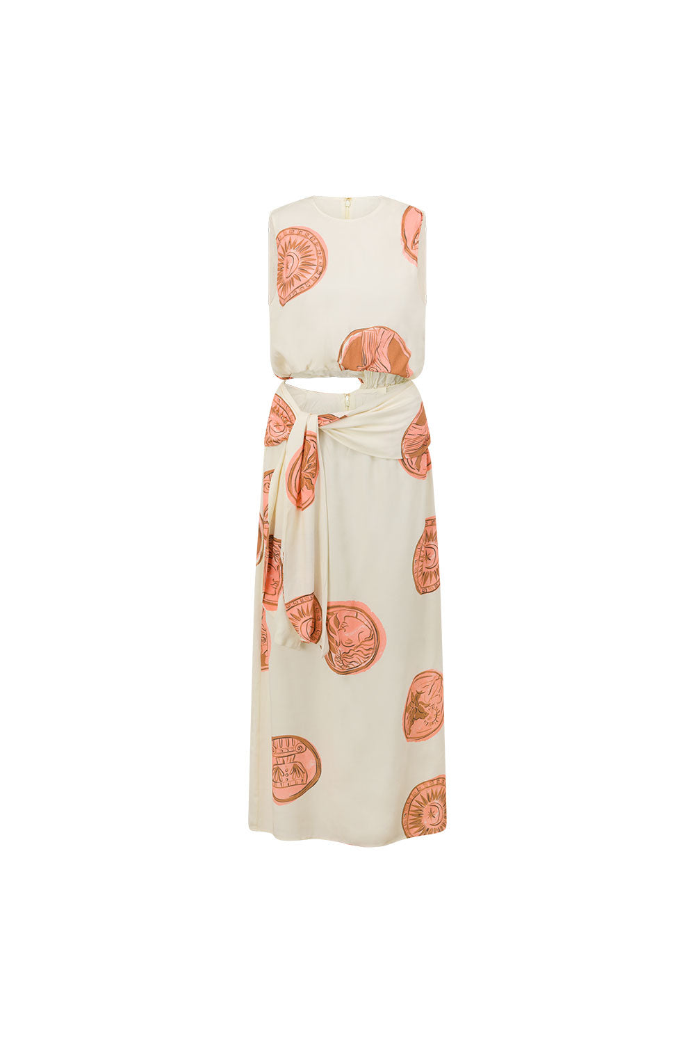 Cream Nomisma Sea Shell Print Maxi Millie Dress