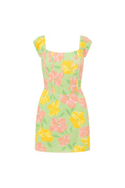 Tillie Dress - Rose Fill Green