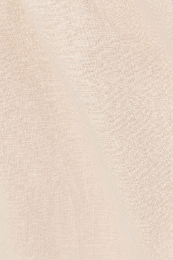 Beige High Waist Elastic Drawstring Paloma Shorts