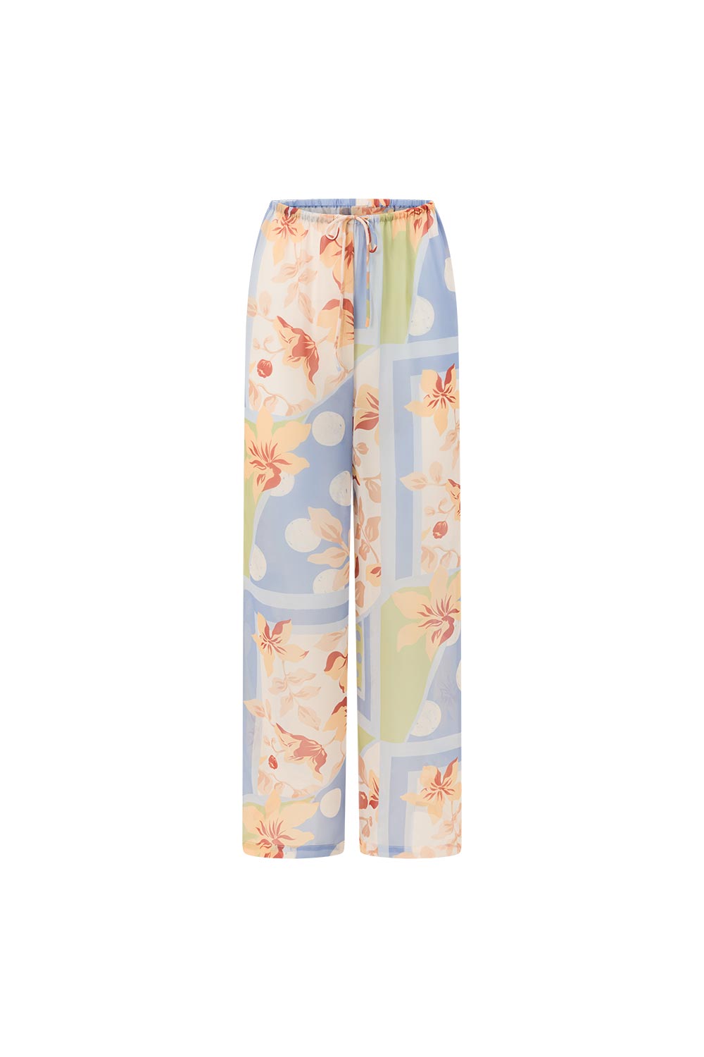 Ebony Pants - Flores Scarf