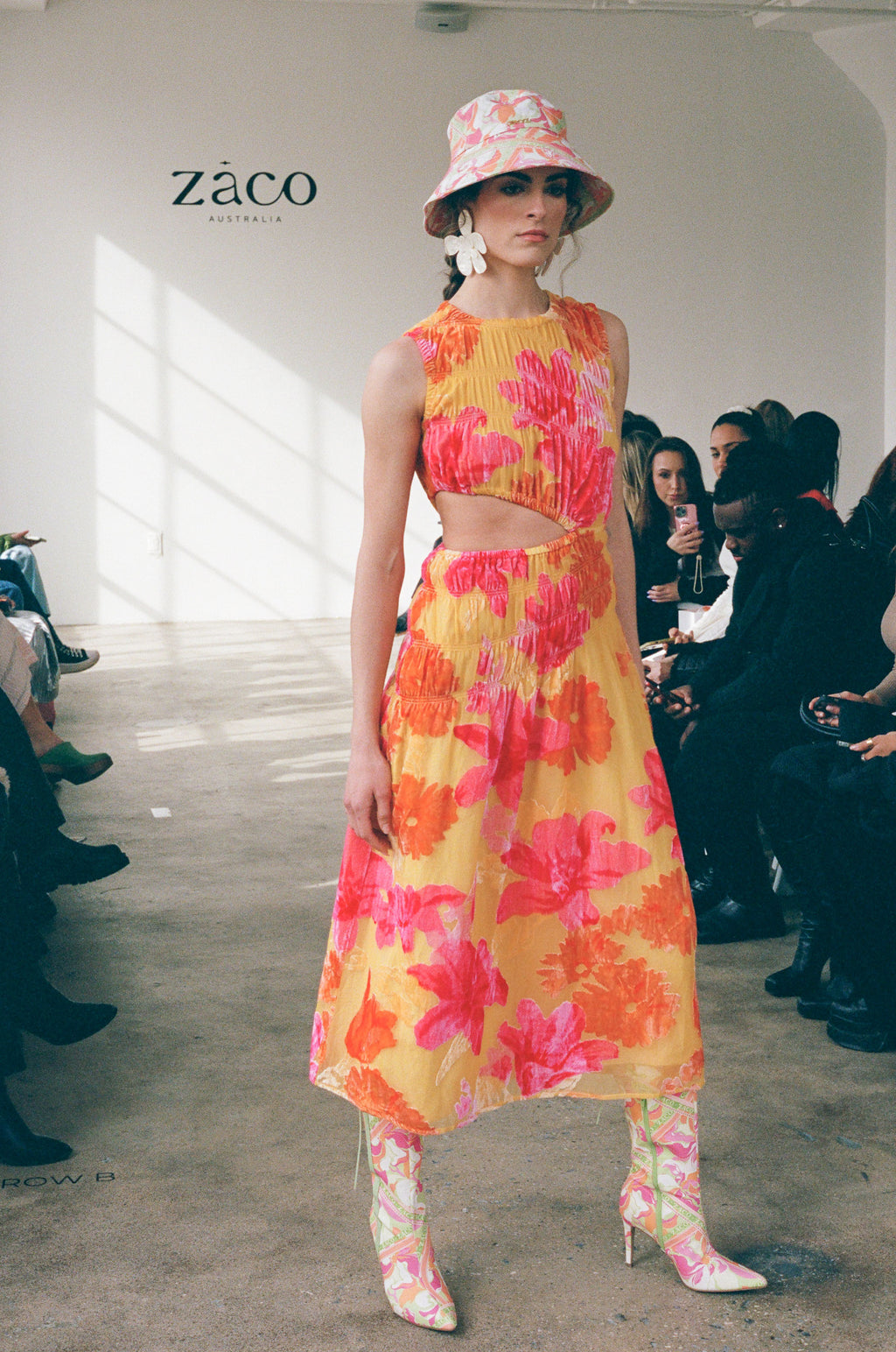 SAMPLE-Mariella Midi Dress - Floreale Sunny