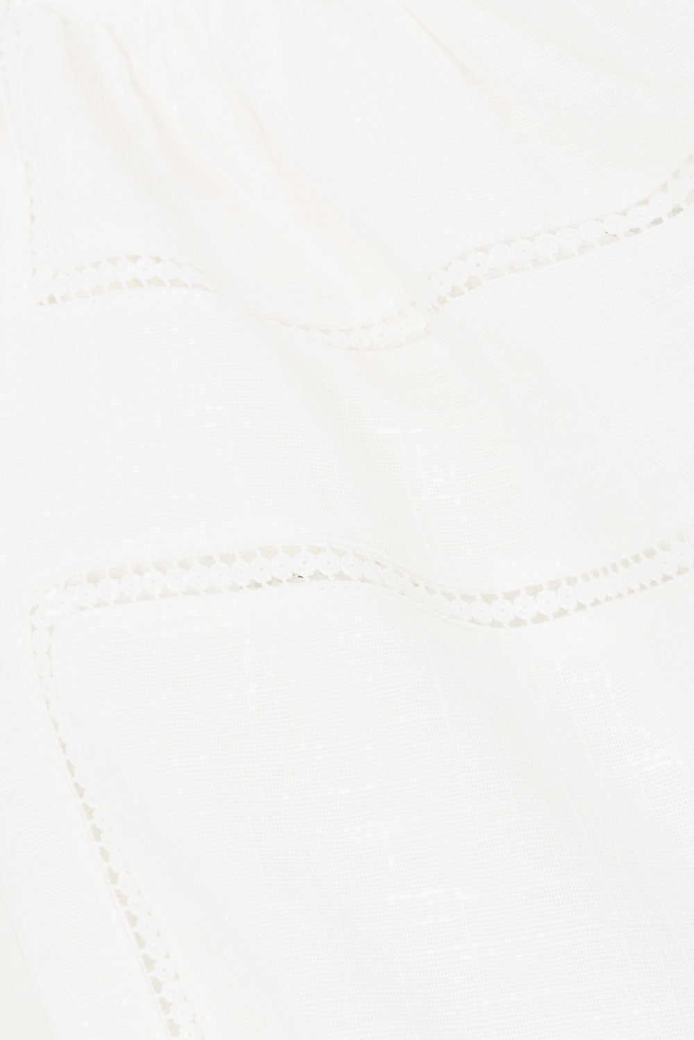 White Cheesecloth Button Up Adriana Playsuit