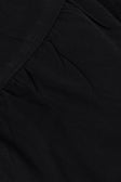 Black High Waist Gathered Flounce Panel Luna Shorts