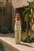 Green Fiore Festivio Print Wide Leg Orion Trouser Pants