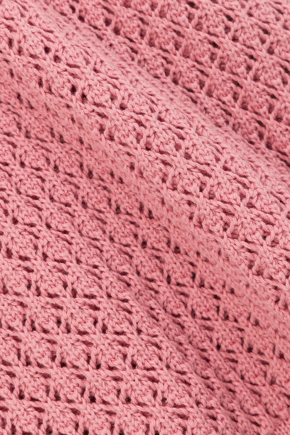 Rose Pink Knit Long Sleeve Mini Nara Dress