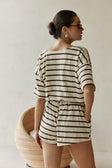 Juniper Playsuit - Brown Stripe