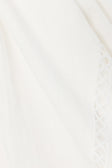Bridal White Ladder Panel Midi A Line Empire Skirt