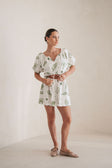 Milo Cutout Mini Dress - Relic White Green