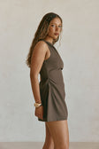 SAMPLE-Camellia Dress - Chocolate