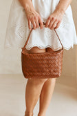 Milana Woven Bag - Tan Brown