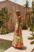 El Jardin Print Cross-Back Maxi Anita Dress