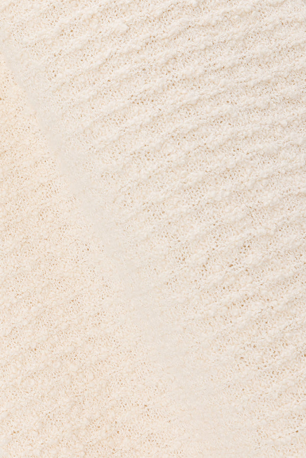 Beige Knit High Waist Mara Pants