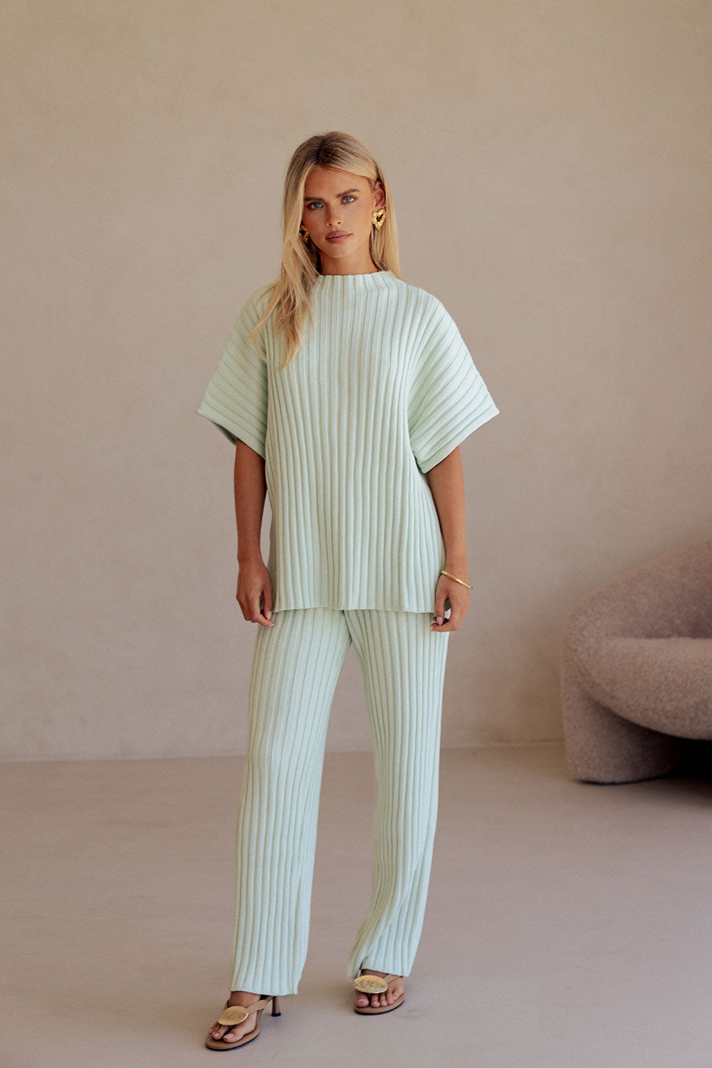 SAMPLE-Celine Pants - Mint
