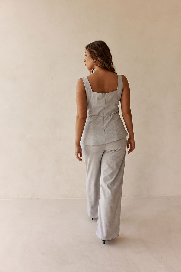 Blue Button Khaleesi Top