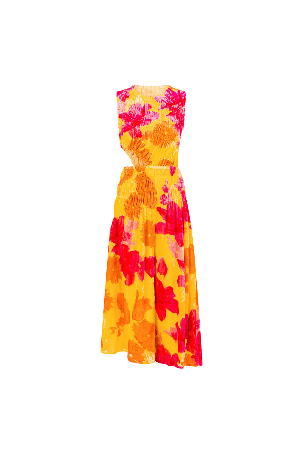 SAMPLE-Mariella Midi Dress - Floreale Sunny