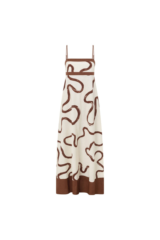 Addy Dress - Marbled Mocha