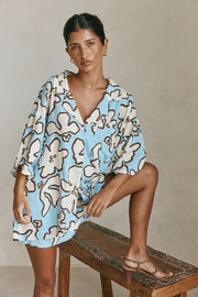 Thessy Top - Outline Floral