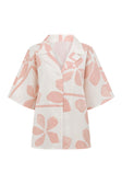 Pink Petal Patch Print Button Up Seona Top