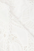 White Embroidered Cutwork Strapless Donna Top