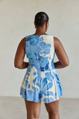 Jade Playsuit - Azure Bloom