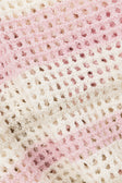 Cream and Pink Stripe Knit Easton Playsuit