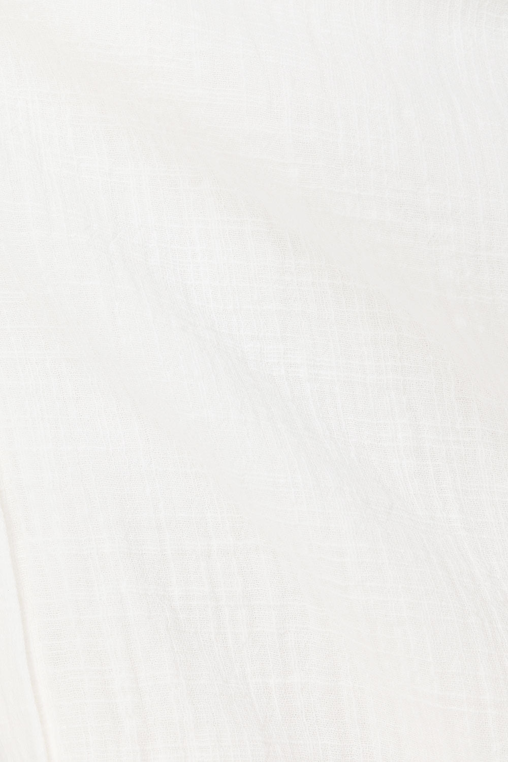 White Cotton Short Sleeve Button Up Inara Top