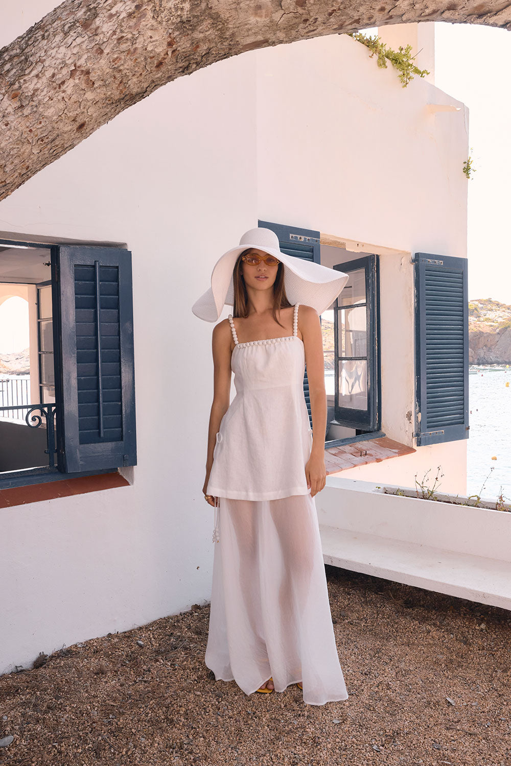 Catalana Dress - White