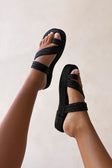 Black Platform Tiera Platform Sandals