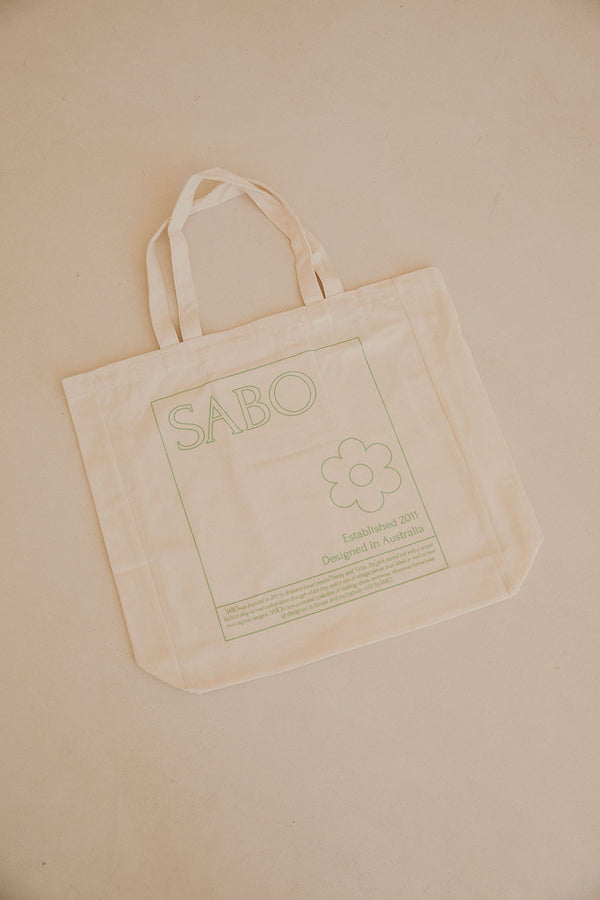 Cream Canvas Sabo Tote Bag