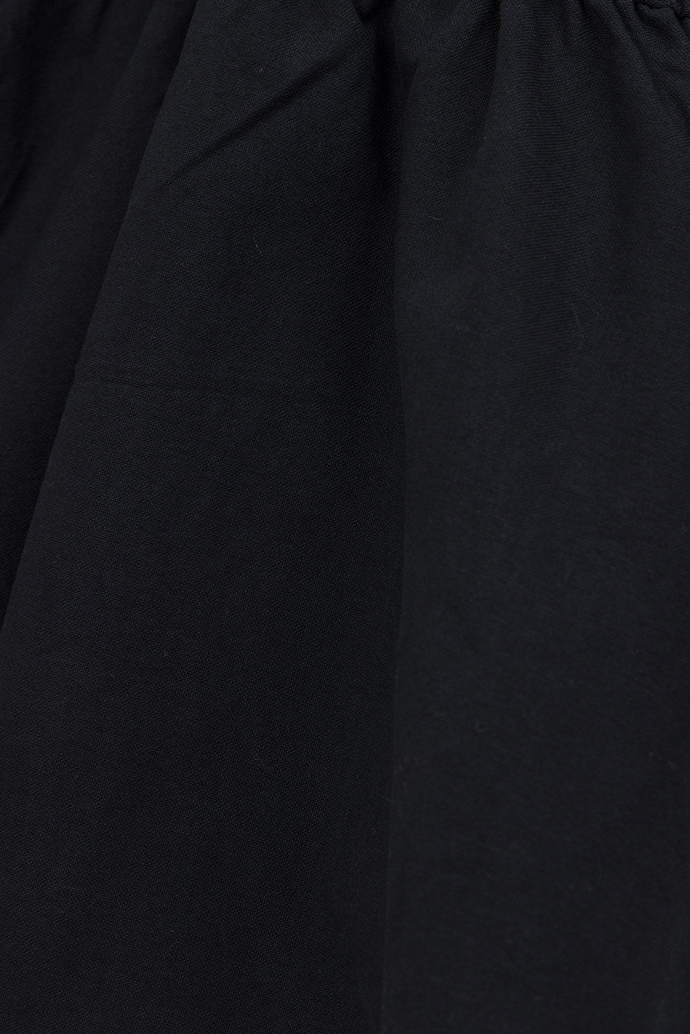 Black Long Sleeve Panelled Flounce Akel Top