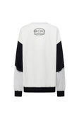 Osaka Vintage Oversized Sweater - Fleece Black White Grey