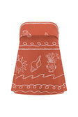 Ria Strapless Top - Red, White