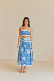 SAMPLE-Estelle Top - Check Flowers