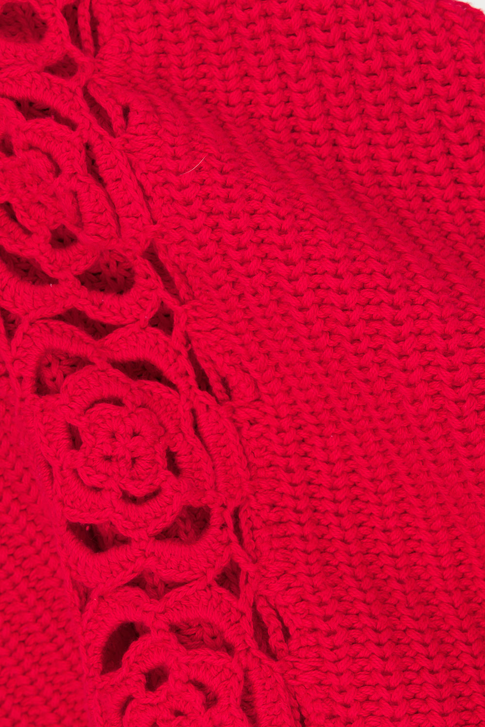 Red Rogue Knit Strappless Ellea Top