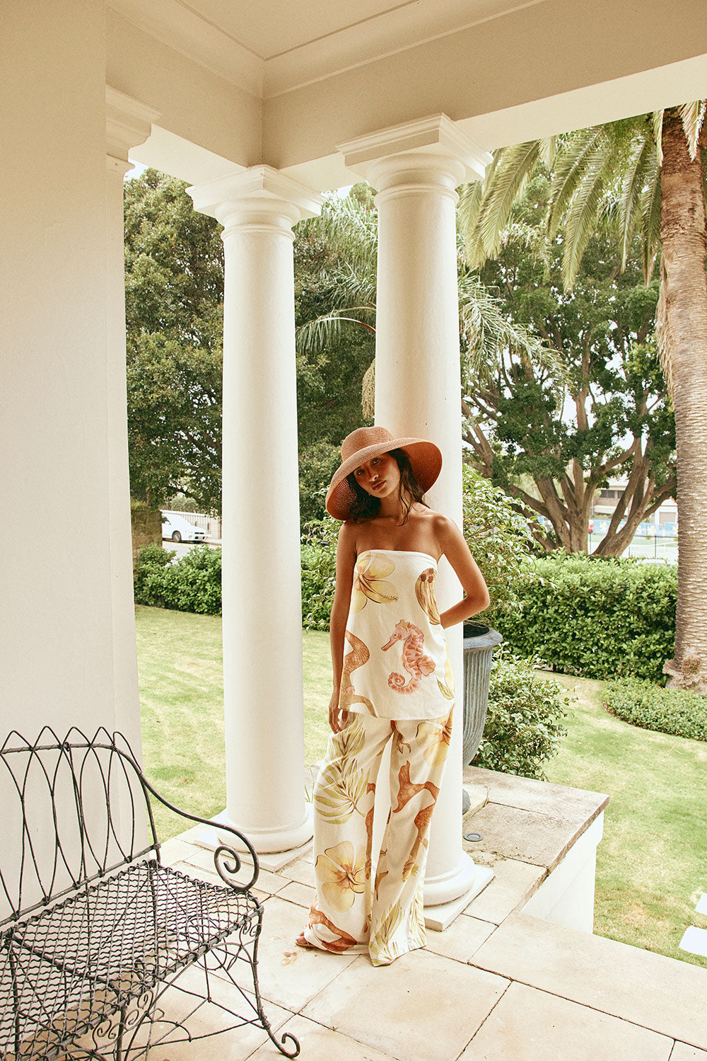 White Island Time Drawstring Elastic Kaia Pants