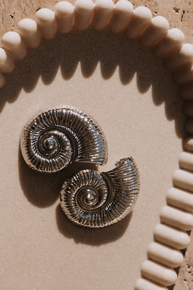 Sundial Earrings - Silver