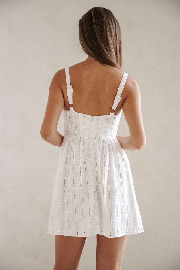 Laurenne Mini Dress - White