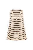 Lana Top - Brown Stripe