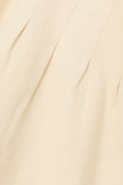 Cream Structured Pleated Dart Breezy Top