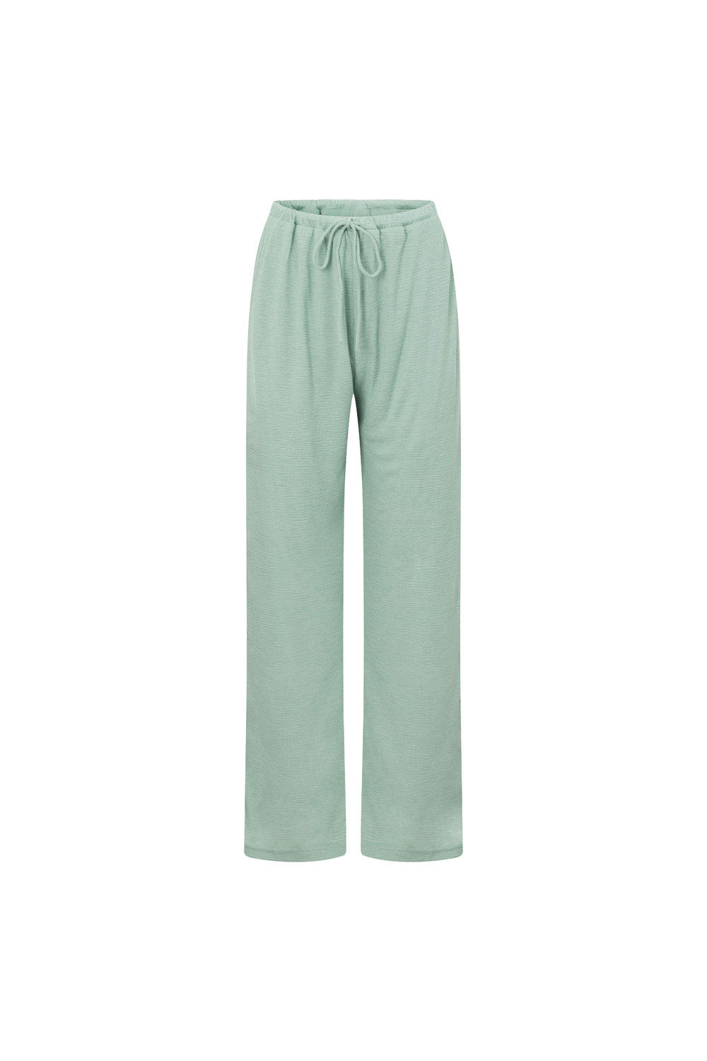 Sage Green Elastic Drawstring Zen Pants