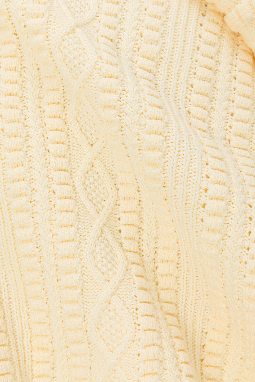 Cream Knit Romy T Shirt Top