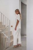 SAMPLE-Celine Top - White