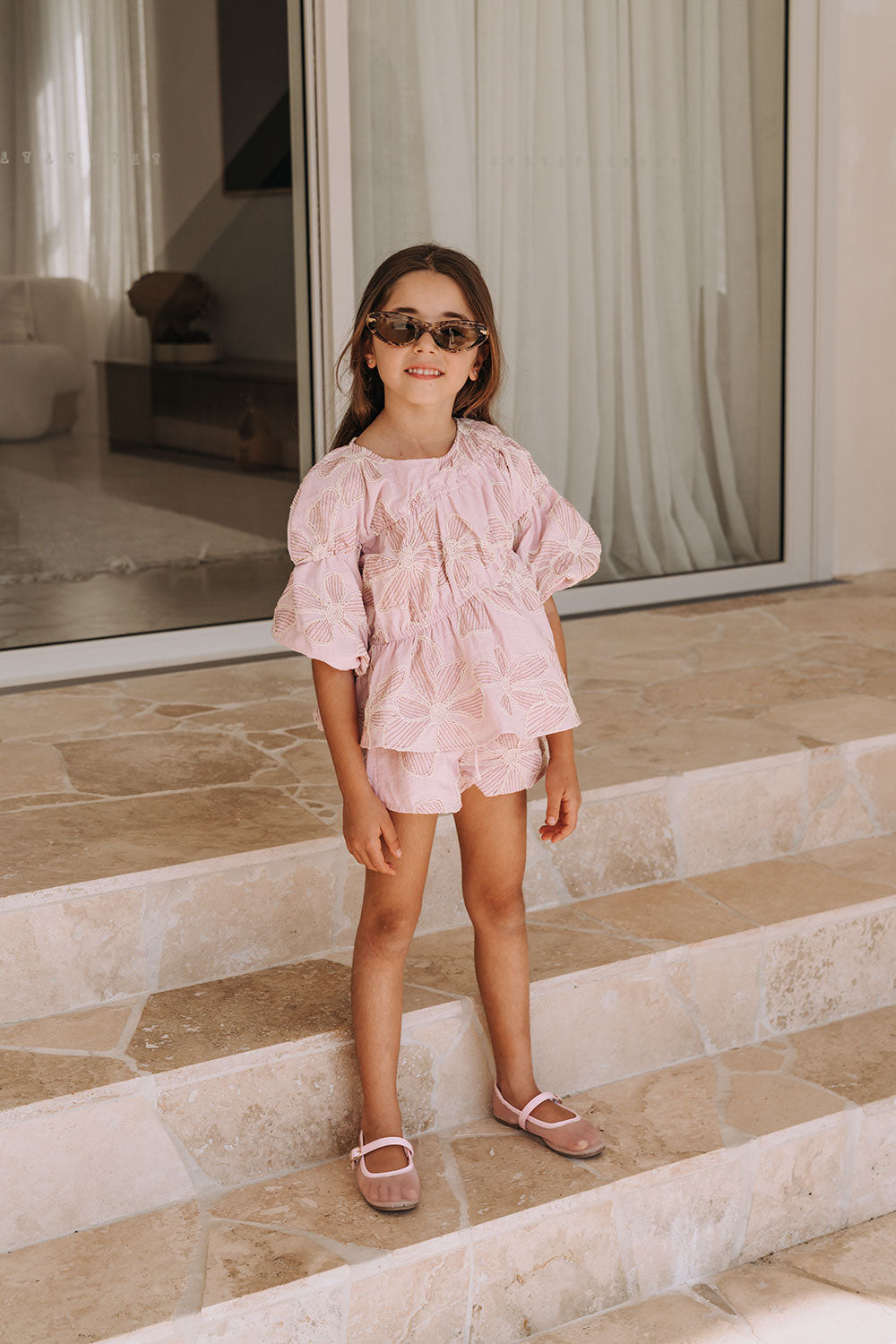 Kid's Bloom Pink Bikkie Mini Shorts