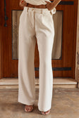 Ivory Suiting Flared Naomi Trouser Pants